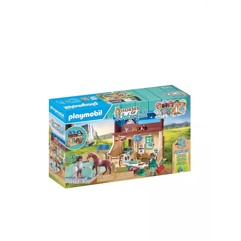 Playmobil Horses of Waterfall - Reittherapie & Tierarztpraxis - Rollenspiel & Fantasiespiel für Kinder von 5 bis 10 Jahren - Fat Brain Toys