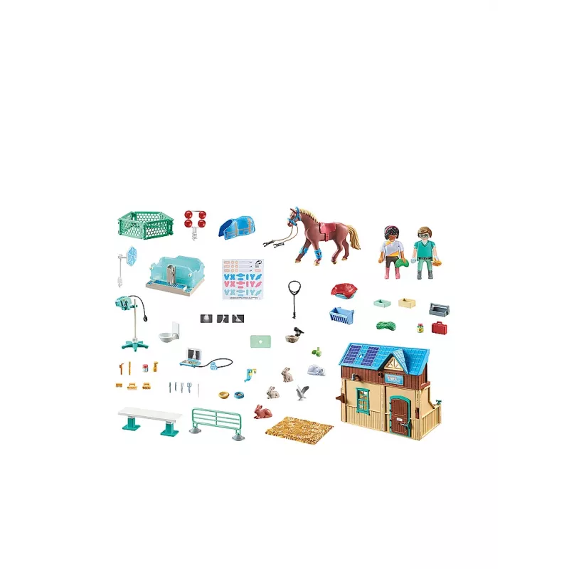 Playmobil Horses of Waterfall - Reittherapie & Tierarztpraxis - Rollenspiel & Fantasiespiel für Kinder von 5 bis 10 Jahren - Fat Brain Toys