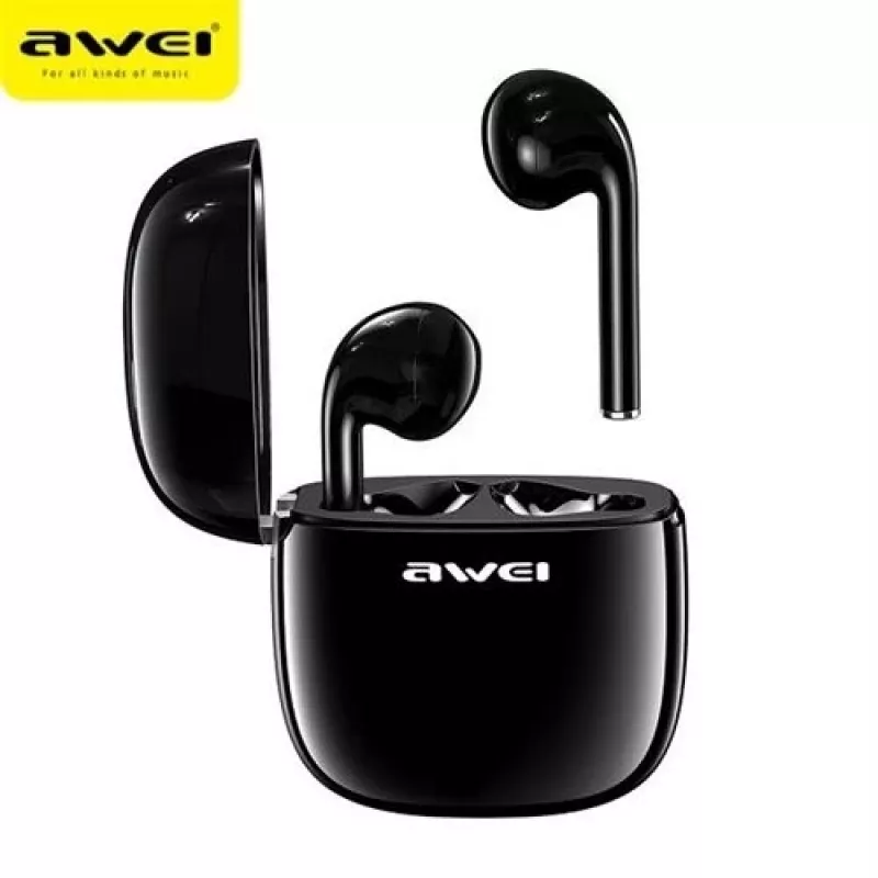 Ohrhörer Awei T28 TWS+Dockingstation Schwarz