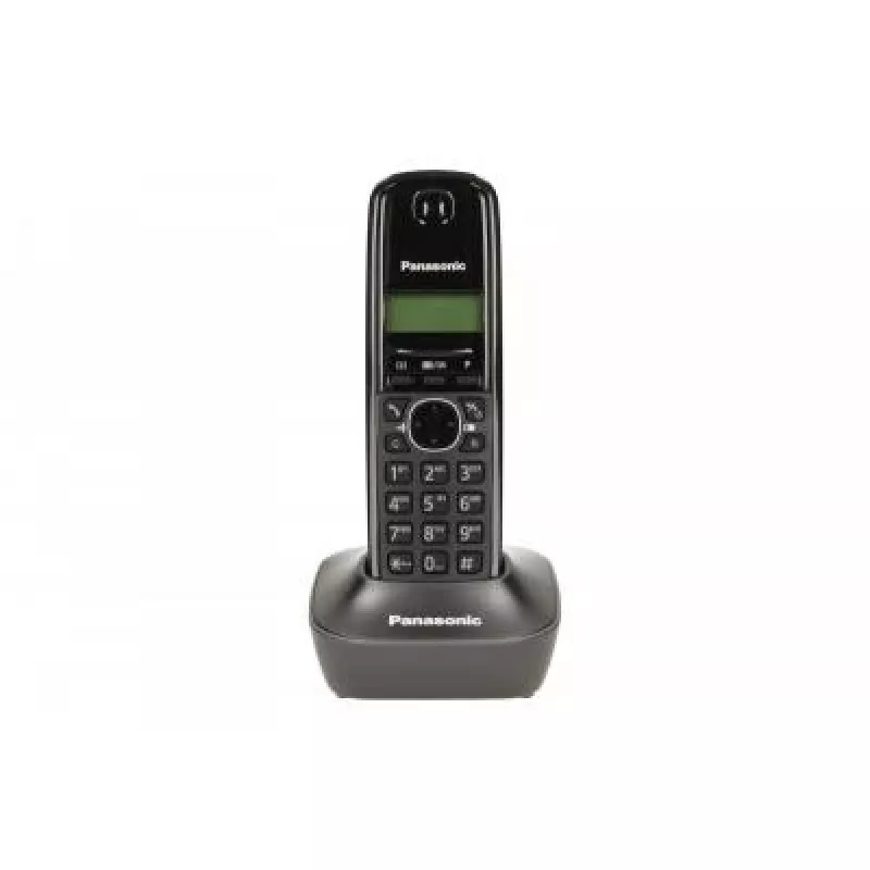 DECT-Telefon Panasonic KX-TG1611, schwarz, 1,9 GHz, 1,25-Zoll-Display, bis zu 15 h Gesprächszeit, 50 Kontakte Telefonbuch