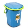 GreenBlue GB320BL Tragbare Reise-Toilette Eimer Sitz Camping Festival Griff Deckel Robust Stabil 19L
