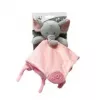 Plüschtier TULILO Milly rosa Elefant 25 x 25 cm, weiches Stofftier für Babys