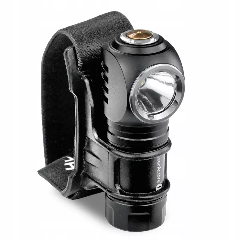 Taschenlampe LED 3 Betriebsmodi 10 W 500 Lumen Aluminiumgehäuse wiederaufladbar wasserdicht FL-55R Dripple - Everactive