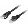 Netzwerkkabel LANBERG PCU6-10CU-0025-BK Cat6 F/UTP RJ-45 0,25 m Schwarz