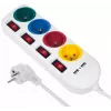 Steckdosenleiste MACLEAN MCE229W — 4 Steckdosen, 2× USB, 1,5 m Kabel, Typ F, 10 A, weiß
