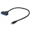 Gembird AUS3-03 USB-C-auf-2,5-Zoll-SATA-Laufwerksadapter, 0,2 m, Schwarz