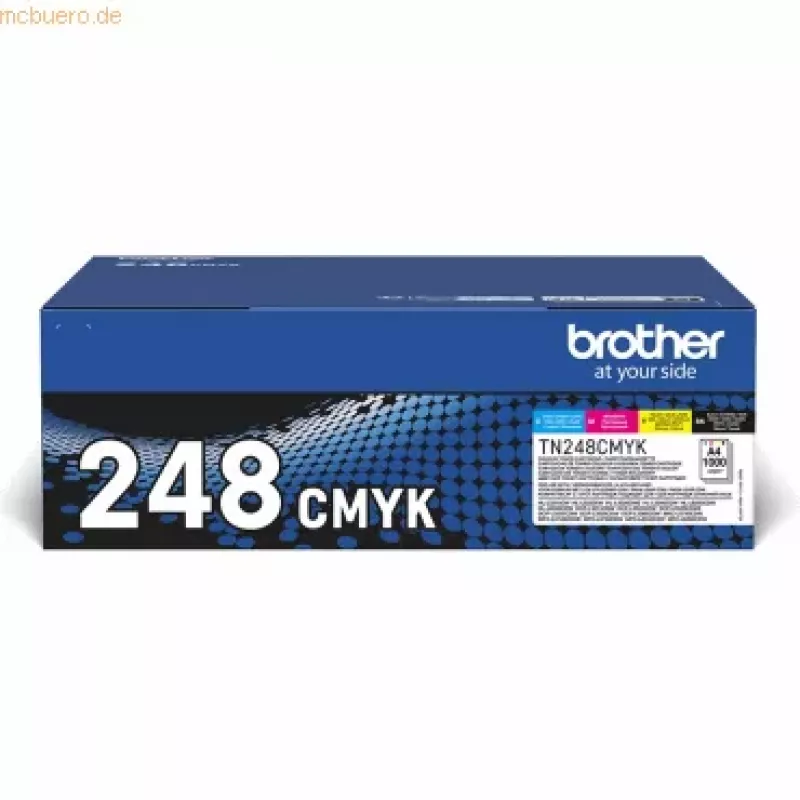 Brother TN-248VAL Tonerkartusche 4 Stück Original Schwarz, Cyan, Magenta, Gelb