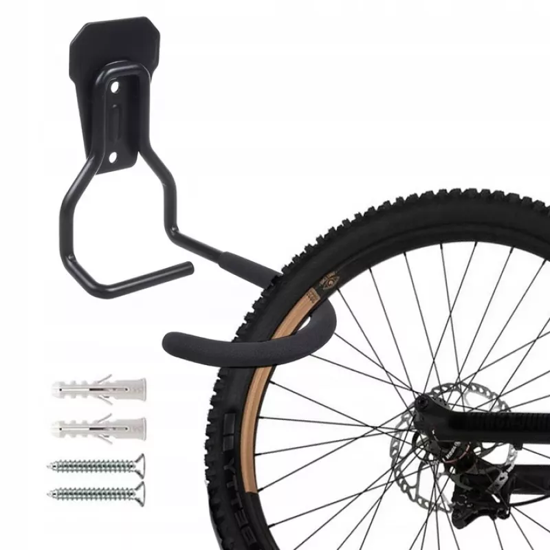Fahrrad-Wandhalterung MACLEAN MC-433 vertikaler Fahrradhalter, klappbar, breitenverstellbar, für Fahrräder bis 20 kg, schwarz