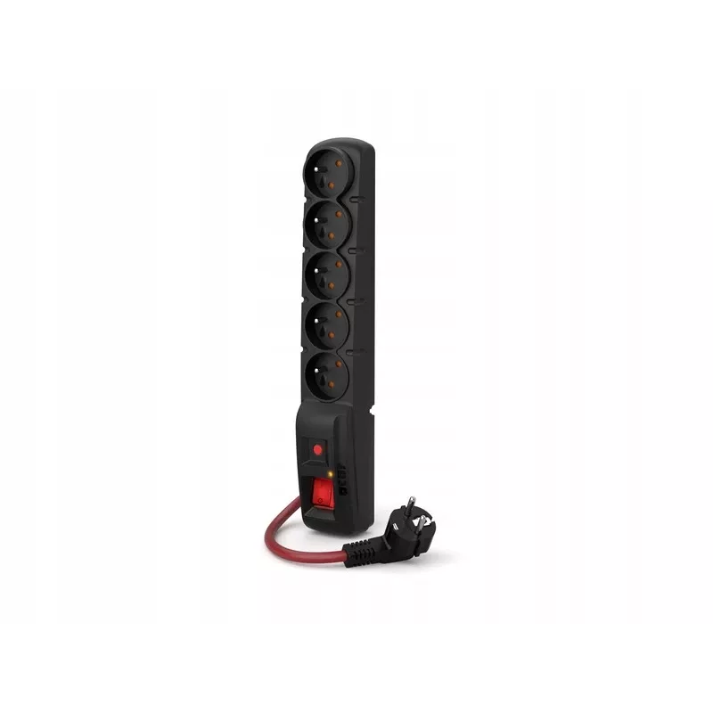 ACAR F5 POWER Steckdosenleiste Schwarz 5 AC-Steckdosen 230 V 5 m