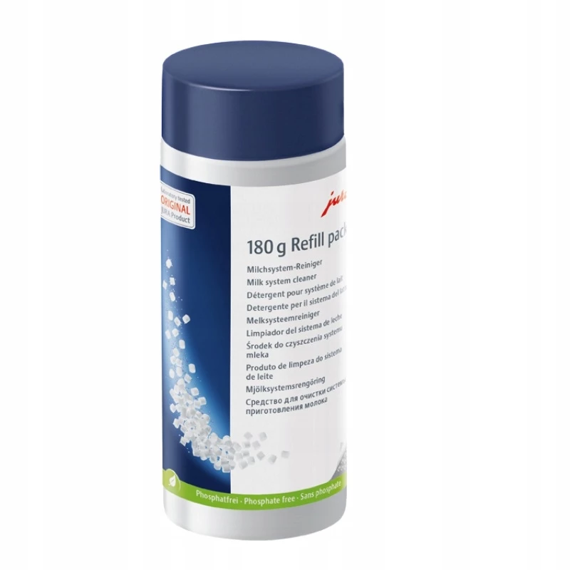 Reinigungstabletten Jura Milchsystemreiniger Mini-Tabs 180 g wiederbefüllbare Flasche