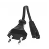 Savio CL-100 Netzkabel Schwarz 1,8 m IEC Typ E (3,4 mm, 3,1 mm) IEC C7
