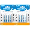 Wiederaufladbarer AAA-NiMH-Akkupack everActive EVHRL03-1050 1,2 V — 4 Stück, 1050 mAh