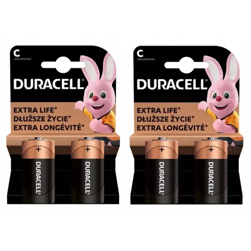 (C X 4 Stück) Duracell AA, AAA, D, C, 2032, 9V (LR14 LR20 6LR61 CR2032 Sortiment) Batterien