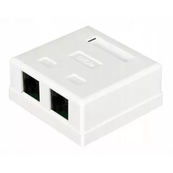 Kabelverbinder Alantec GN002 2×RJ45 Buchse–Buchse weiß gerade Kunststoff