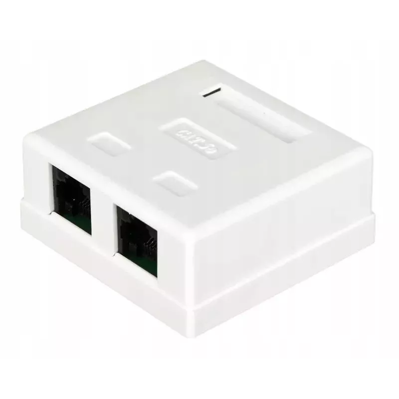 Kabelverbinder Alantec GN002 2×RJ45 Buchse–Buchse weiß gerade Kunststoff