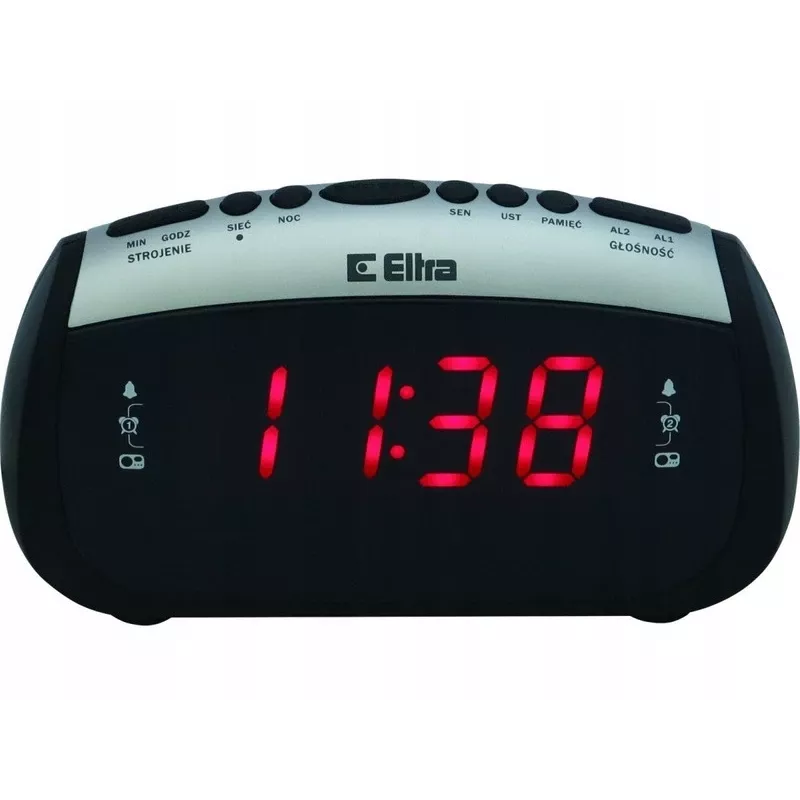 LED-Radiowecker Eltra ZOSIA 312PLL — schwarz, PLL-Tuner, Digitalanzeige