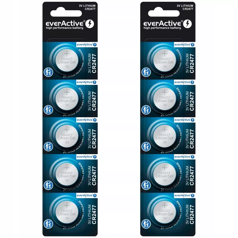 Lithium-Batterie everActive CR2477 - Blister 5 Stk.