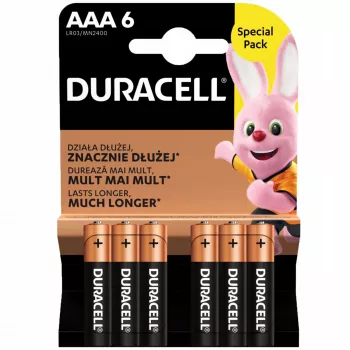 Batterie Duracell AAA R03 6 Stück