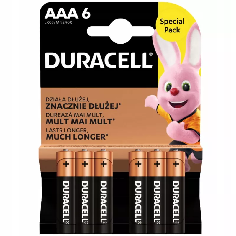 Batterie Duracell AAA R03 6 Stück