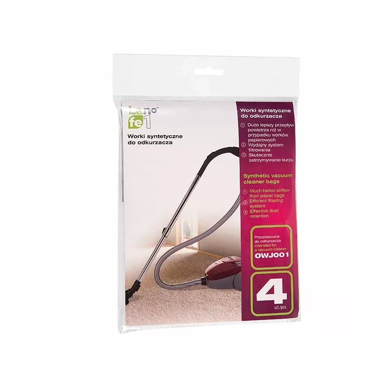 Staubsaugerbeutel LAFE für Modell OWJ001 — synthetisch, 4 Stück