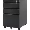 Büro-Schubladeneinheit Maclean MC-850 Schwarz Metall 2 Schubladen