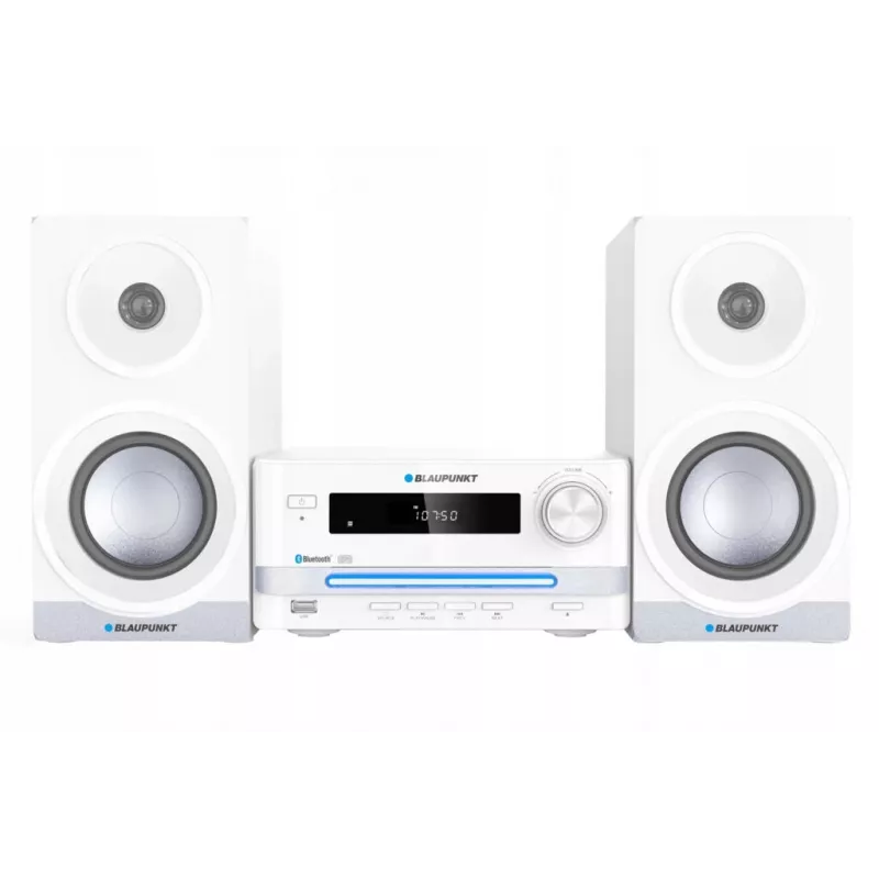 Home Audio Mikrosystem BLAUPUNKT MS16BT 15 W, CD/USB/MP3, Bluetooth, FM RDS, Weiß