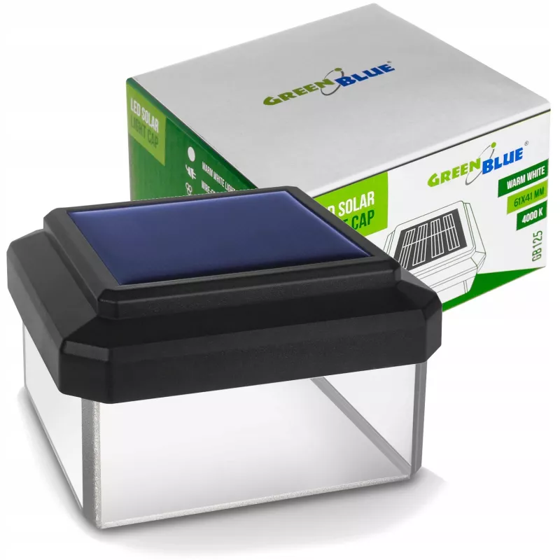 Solar-Zaunleuchte GreenBlue GB125 LED 6040 — solarbetriebene LED-Außenleuchte für den Zaun