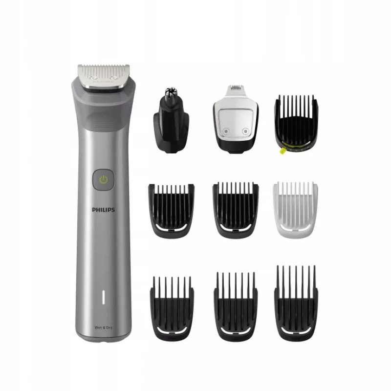 Philips All-in-One Trimmer MG5920/15 Series 5000, Stainless steel, 0.5 mm, 1.6 cm, 1 mm, Beard, Ear, Nose, Batterie