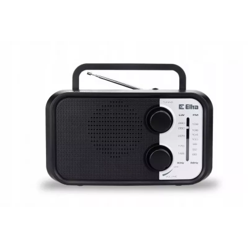 Tragbares Radio Eltra DANA schwarz – FM/AM-Empfänger, kompaktes Design