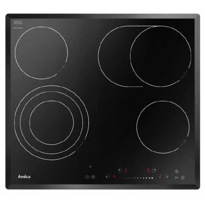 Keramik-Kochfeld Amica Pc 6411FTS Kindersicherung Timer