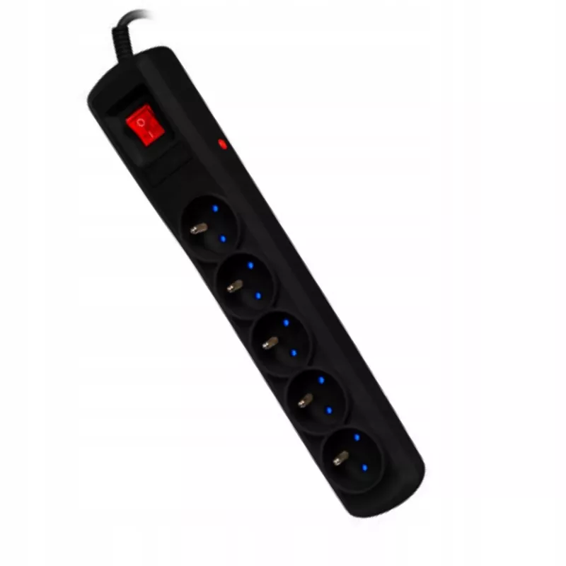 Steckdosenleiste ARMAC ARC 5 — 5 Steckdosen, 3 m Kabel, schwarz