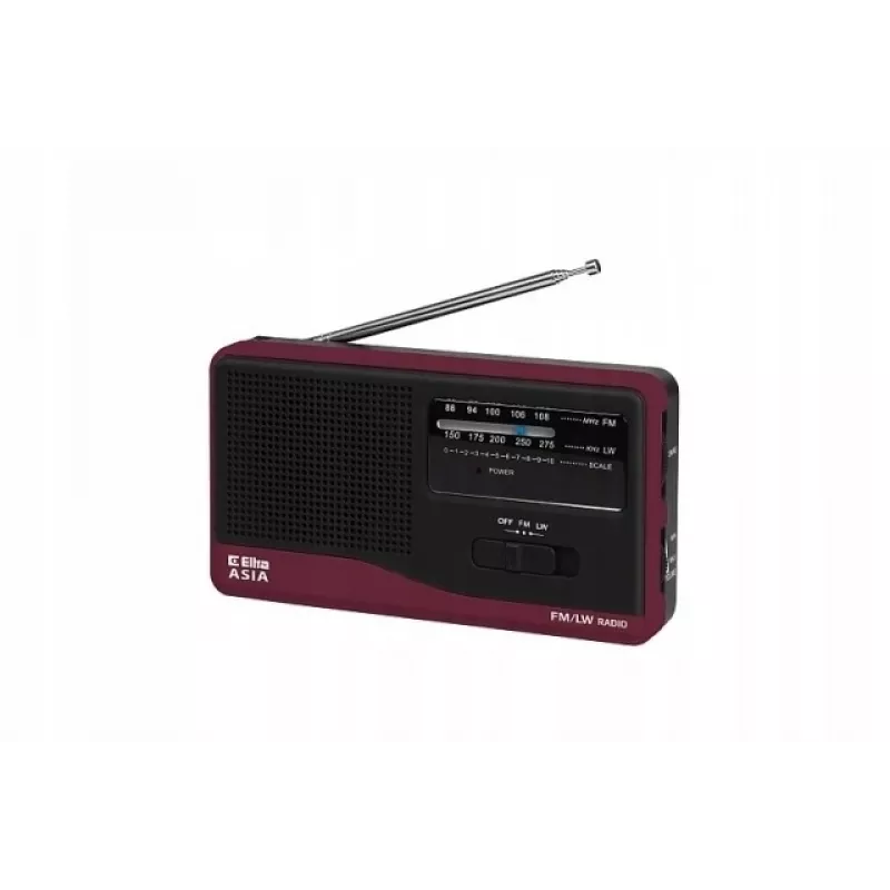 Tragbares Radio Eltra Asia Schwarz — Modell kompakter AM/FM-Empfänger