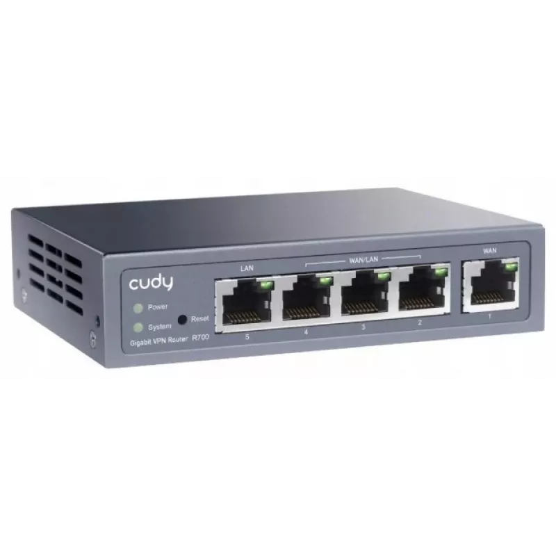 Cudy Gigabit Multi-WAN VPN Router kabelgebundener Router Fast Ethernet, Gigabit Ethernet Grau