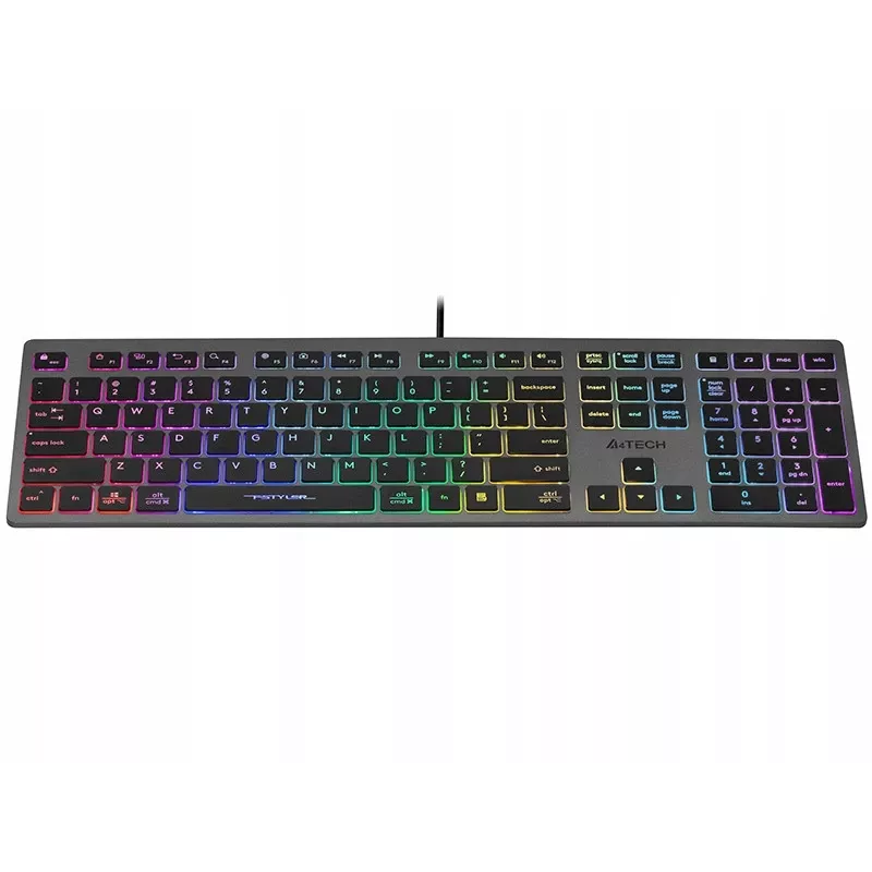 Kabelgebundene Tastatur A4Tech FSTYLER FX60H mit Neon-Hintergrundbeleuchtung