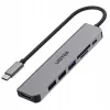 USB-C Hub Unitek 7in1 Aluminium PD 100W 5 Gbps — Multiport-Adapter mit Power Delivery