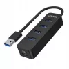 UNITEK uHUB Q4 USB 3.2 Gen 1 (3.1 Gen 1) Type-A 5000 Mbit/s Schwarz