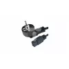 Stromkabel CEE 7/7 - IEC 320 C19 16A VDE 1,8M schwarz