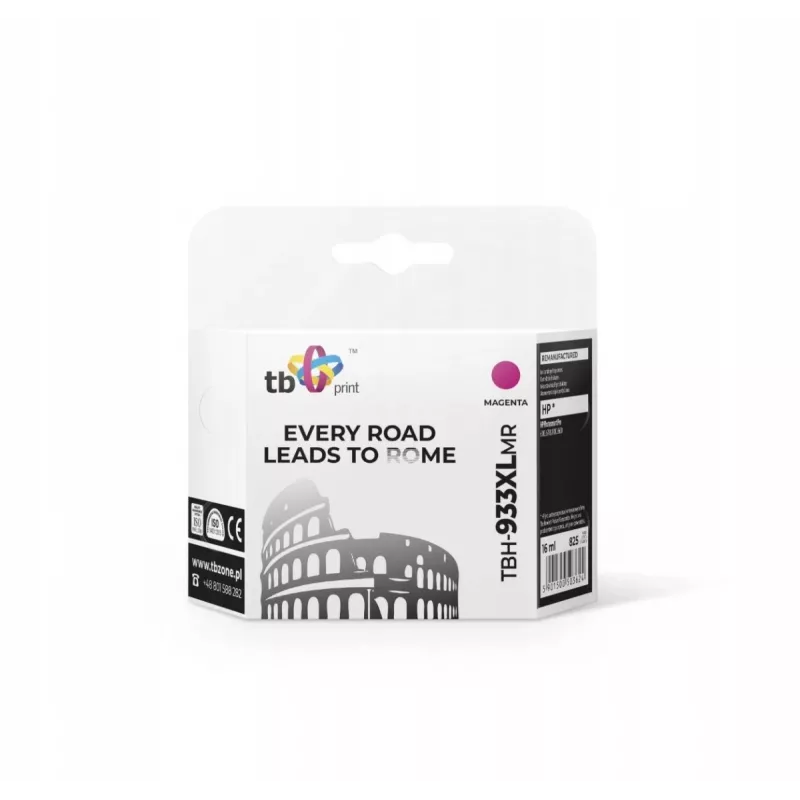 Tintenpatrone für HP Oj 6100 EPrinter TBH-933XLMR Magenta Ref.