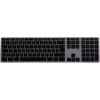 Matias FK318B-UK Aluminium Mac Hub 2xUSB Space Grau — Mechanische Mac-kompatible Tastatur mit integriertem USB-Hub