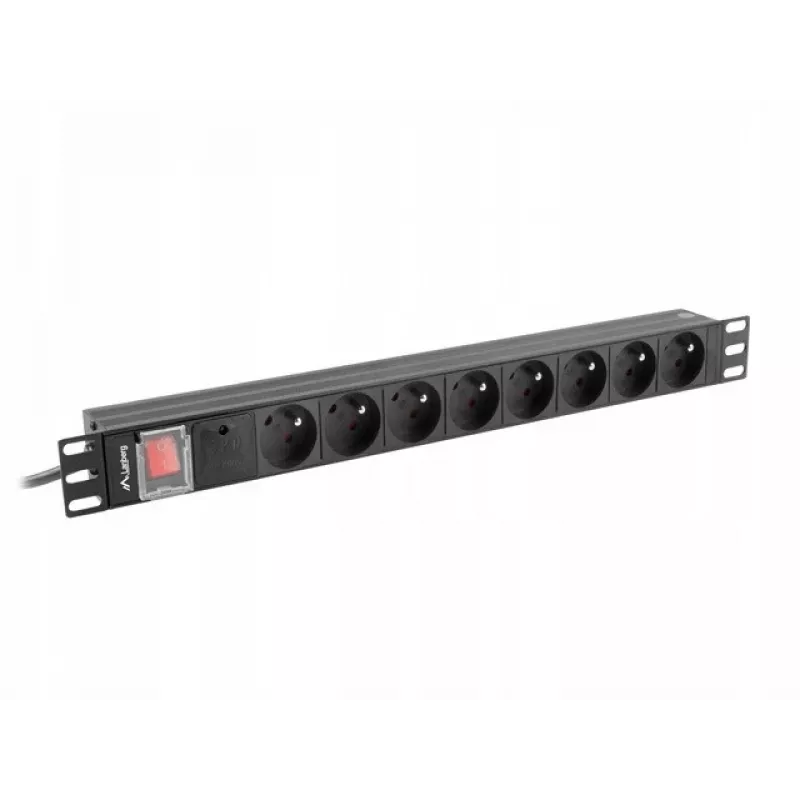 Steckdosenleiste Lanberg PDU-08E-0200-BK