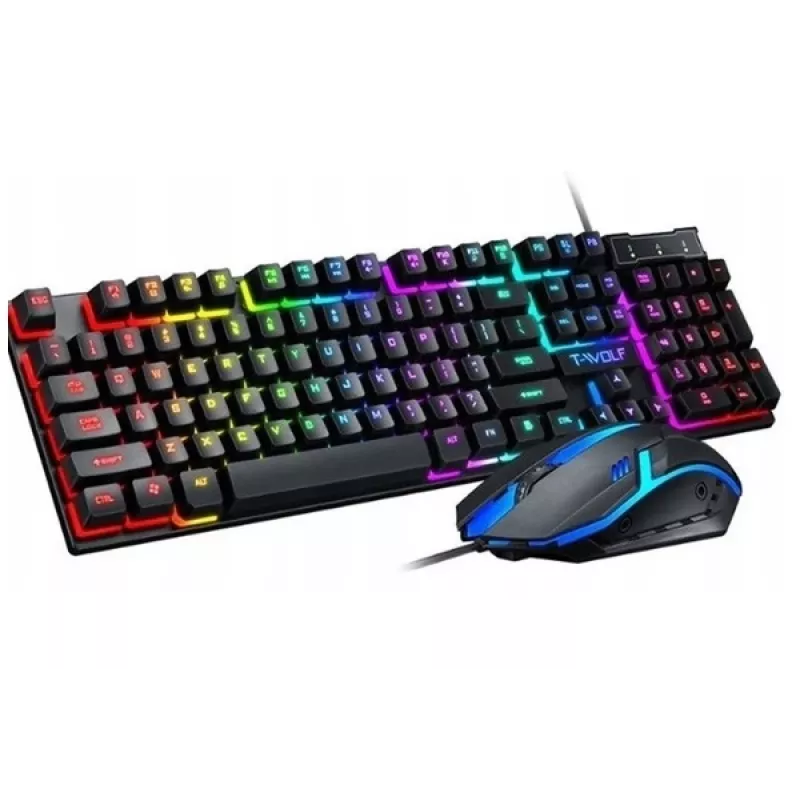 Rebeltec Kabelgebundenes Tastatur- und Maus-Set