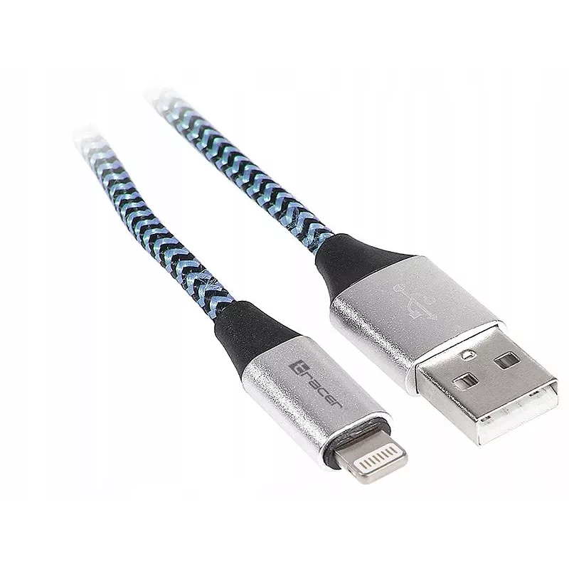 Lightning-Kabel Tracer TRAKBK46269 1 m Schwarz Blau Silber
