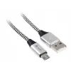 USB-Kabel Tracer TRAKBK46928 1m USB A Micro-USB B Schwarz Silber