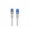 LANBERG Netzwerkkabel RJ-45 auf RJ-45 S/FTP PCF6A-10CC-0050-S, 0,5 m, CCA-Leiter, 500 MHz, LSZH, grau