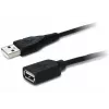 USB-Verlängerungskabel Unitek Y‑C418GBK 5 m USB A auf USB A USB 2.0, schwarz