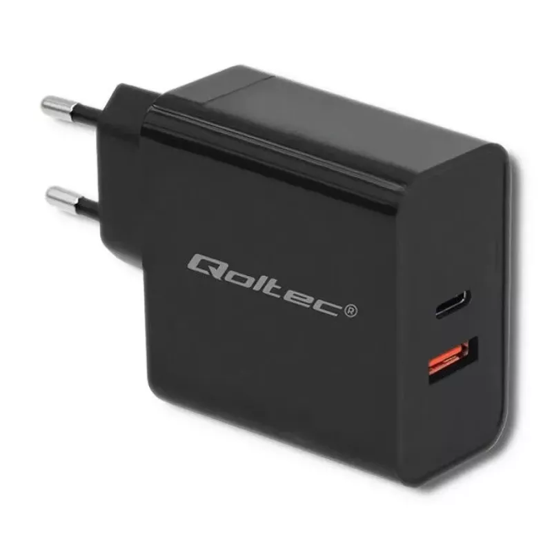 Netzteil QOLTEC 51716 — AC 220–240V auf 20V 3A (63W), schwarz, universelles Indoor-Ladegerät