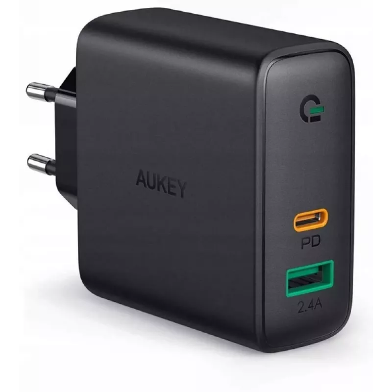 PA-D3 Wandladegerät 2xUSB Power Delivery (1xUSB+1xUSB C) 5,4A 60W Dynamic Detect