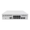 Verwalteter L3-Switch MikroTik CRS310-8G+2S+IN — 8× 2.5G RJ-45, 2× SFP+, PoE, 1U-Rackmontage, Weiß