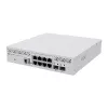 Verwalteter L3-Switch MikroTik CRS310-8G+2S+IN — 8× 2.5G RJ-45, 2× SFP+, PoE, 1U-Rackmontage, Weiß