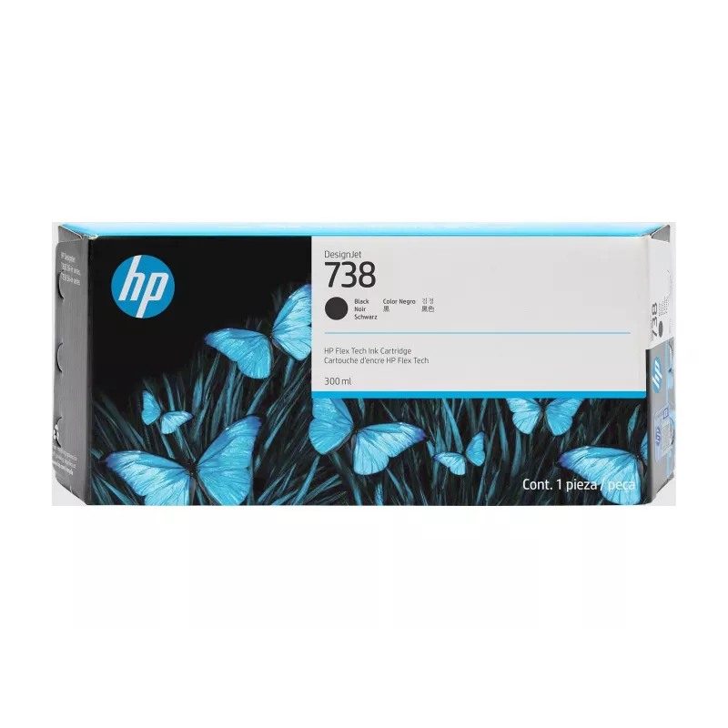 HP 738 300-ml Schwarz DesignJet Tintenpatrone